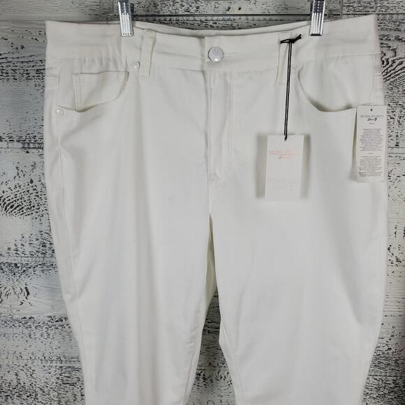 Seven Melissa McCarthy Women Forever White Pencil Denim Jeans Size 18 - Picture 2 of 13